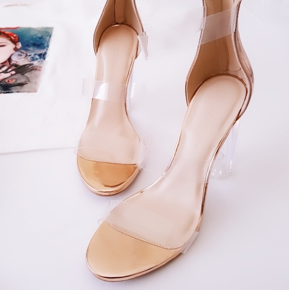 •FREE WITH PURCHASE• Was $40 Rose Gold Heels - Picture 7 of 8